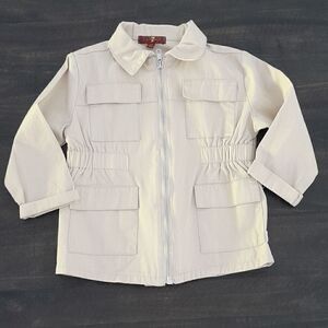 7 for all mankind Little girls jacket zipper2 t great condition